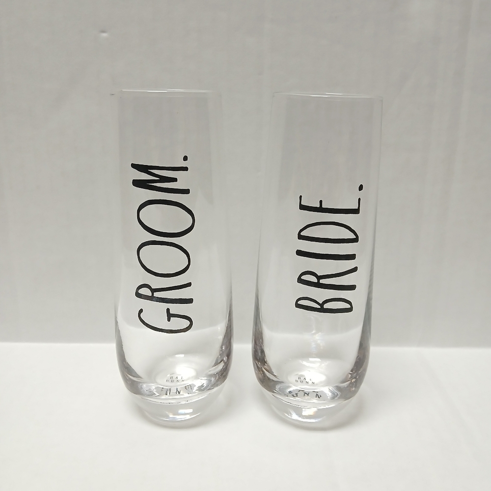 Rae Dunn Wedding Glasses